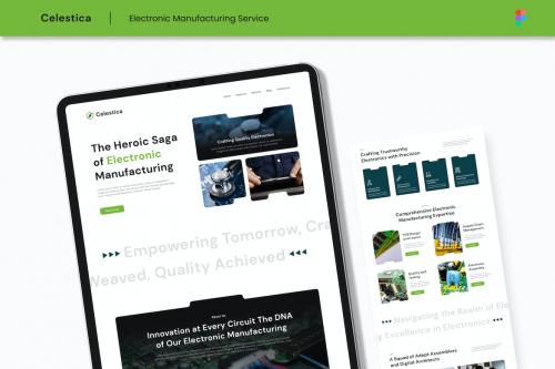 Electronic Manufacturing Service Website Design