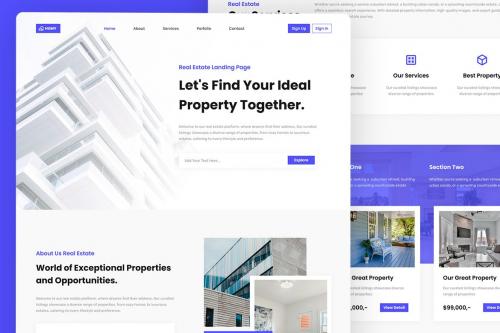 HUMY - Real Estate Landing Page