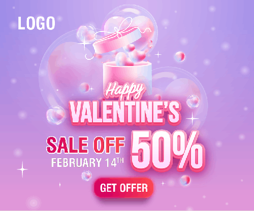 Valentine's Day Ad Banners Pack