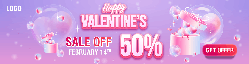 Valentine's Day Ad Banners Pack