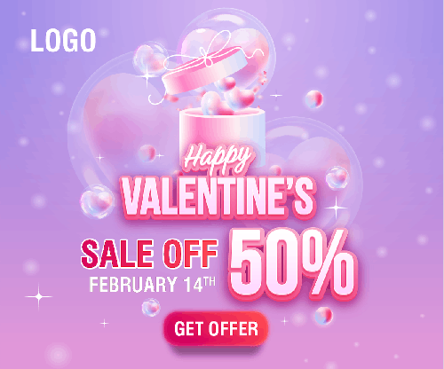 Valentine's Day Ad Banners Pack