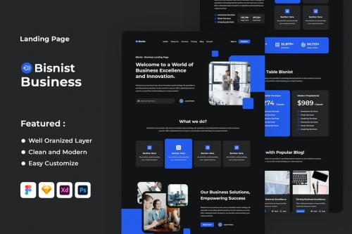 Bisnist - Business Landing Page