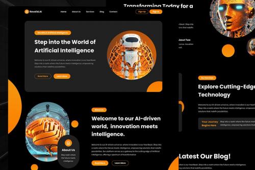 Revolid.AI - Artificial Intelligence Landing Page