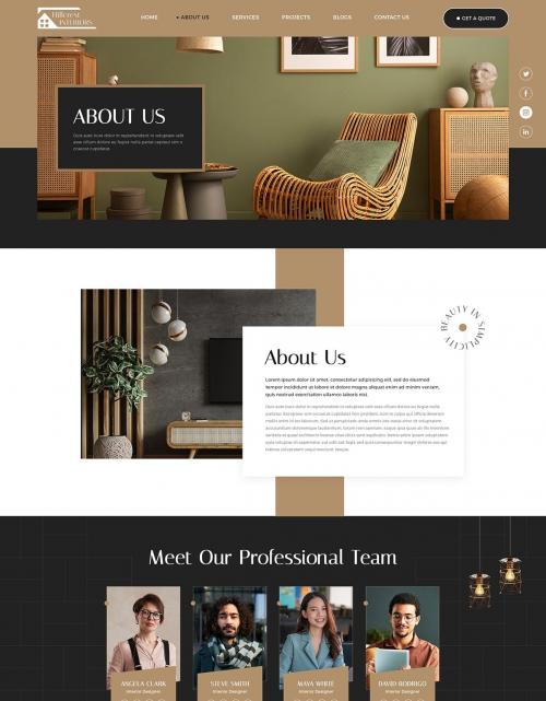 Hillcrest | Interior Design PSD Template