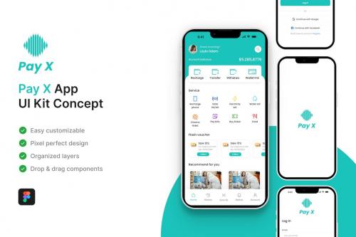 Pay X - Payment App UI Kit