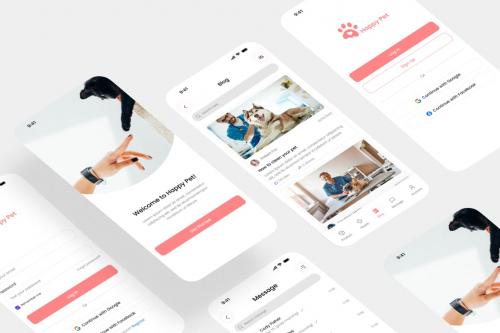 Happy Pet - Pet Service App UI Kit