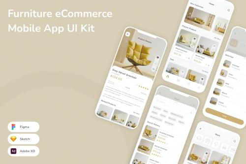 Furniture eCommerce Mobile App UI Kit