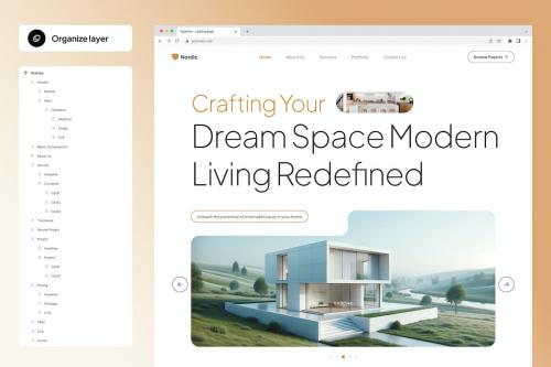 Nordic - Home Builder Landing Page