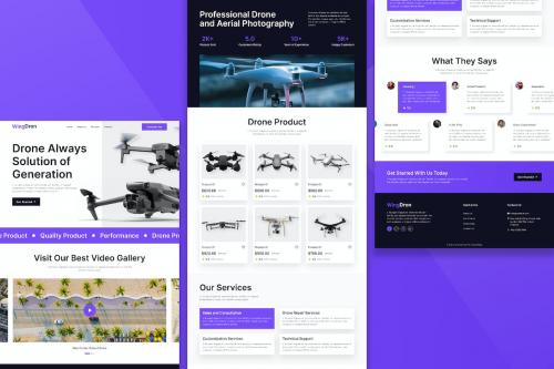 Drone Landing Page Figma