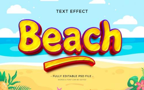 Beach Text Effect