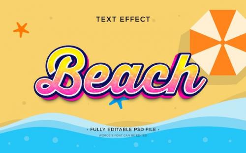 Beach Text Effect