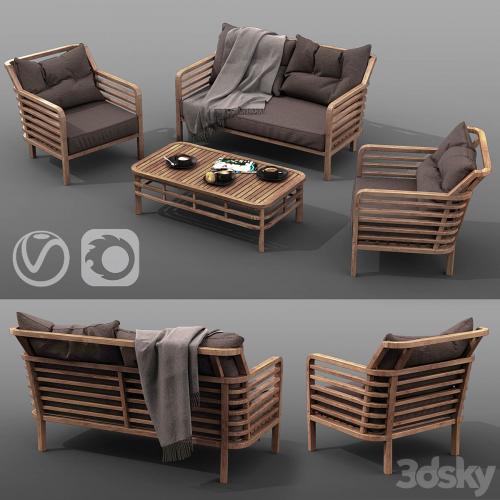 outdoor furniture set AZZURA Colorado Lounge Set