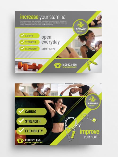 Green Gym Fitness Flyer Layout - 338456182