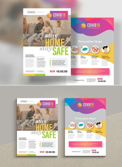 Covid-19 Medical Flyer Layout - 338497690