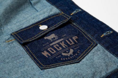 Patch On Denim Jacket Mockup