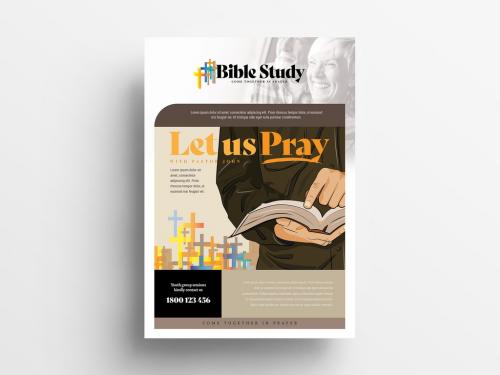 Bible Study Flyer Layout - 338902451