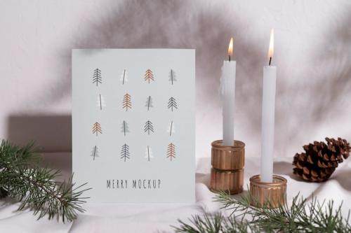 Neutral Christmas Greeting Mockup