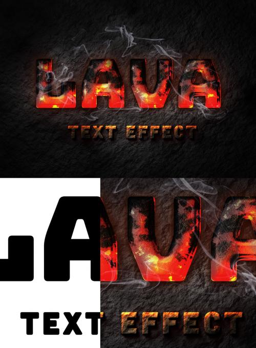 Lava Text Effect - 338914061