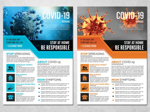 COVID-19 Flyer Layout  - 339226204