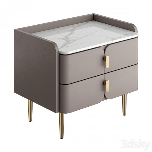 Light luxury bedside table