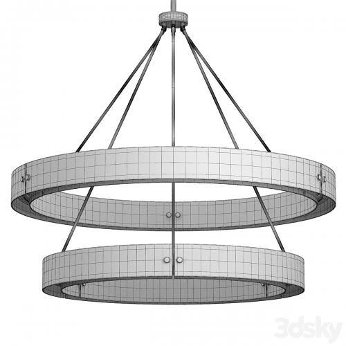 VOUVRAY TWO-TIER ROUND CHANDELIER 60