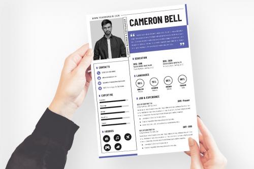 Shape Background Resume CV