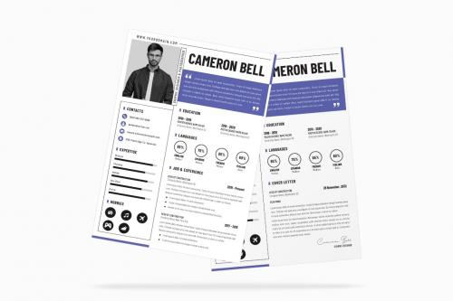 Shape Background Resume CV