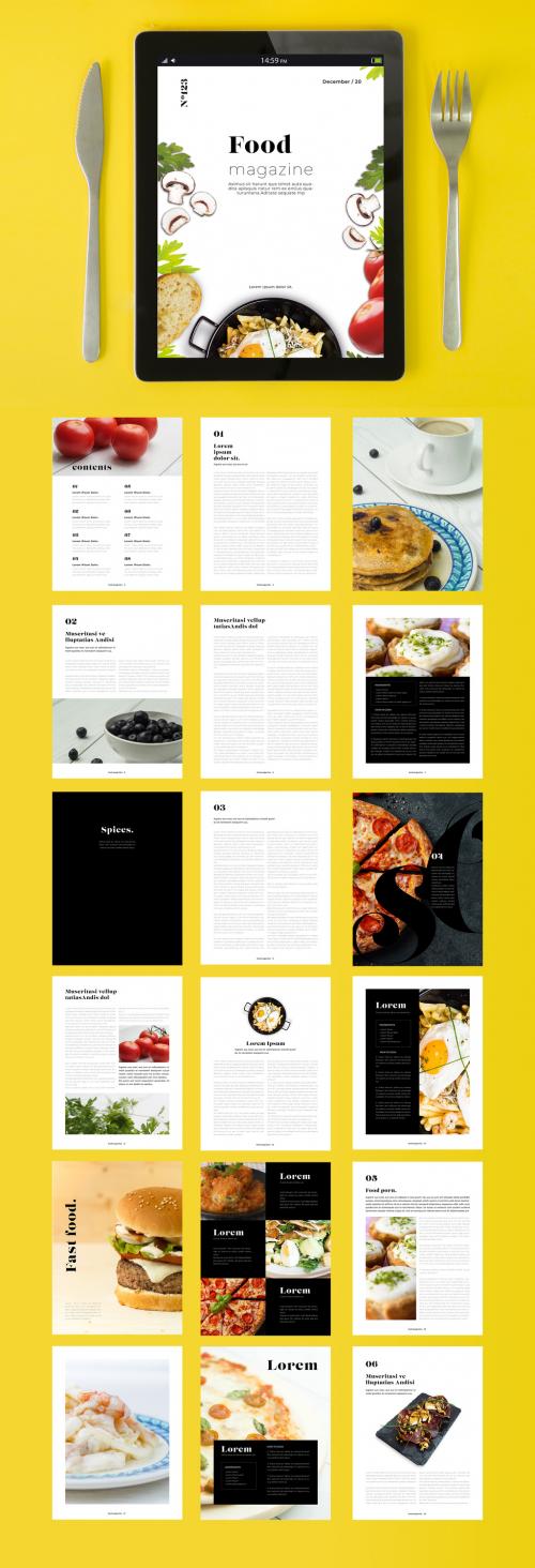 Digital Food and Lifestyle Magazine Layout - 339703561