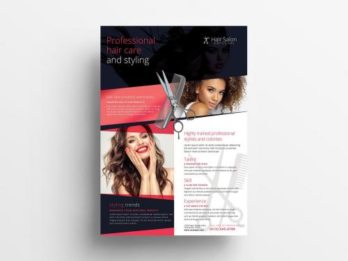 Hair Salon Flyer Layout - 339989020