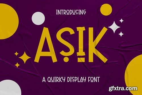 Asik - Quirky Display Font CNH34PA