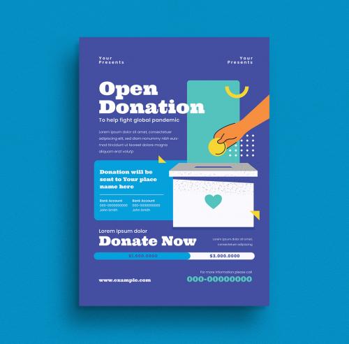 Open Donation Flyer Layout - 339995015