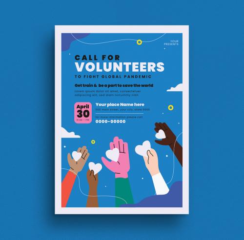 Volunteer Event Flyer Layout - 339995176