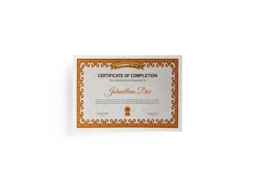 Certificate Mockup