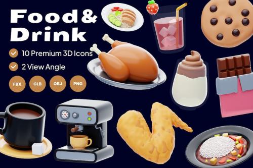 Food & Drink 3D Icon