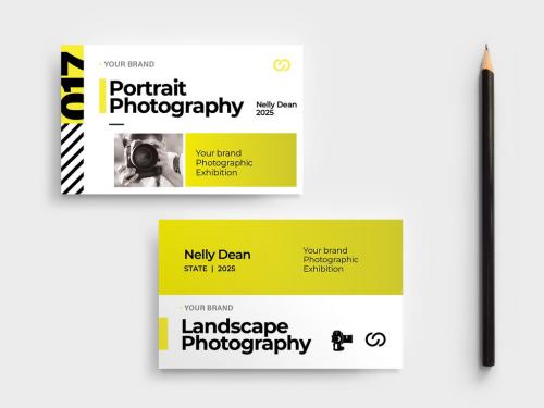 Photographer Business Card Layout - 341022457
