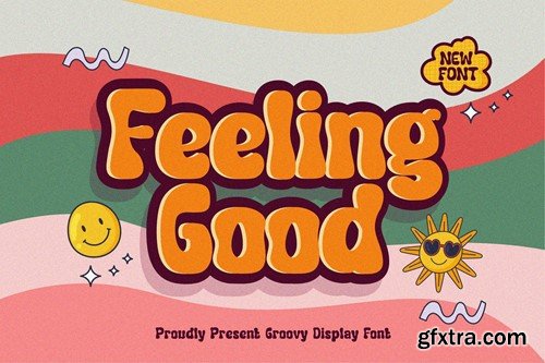 Feeling Good - Groovy Display Font JW895PT
