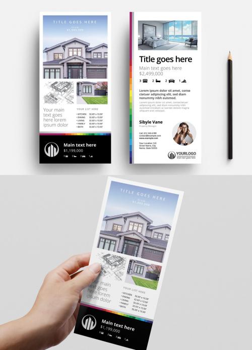 Real Estate Property Rack Card Layout - 341022905