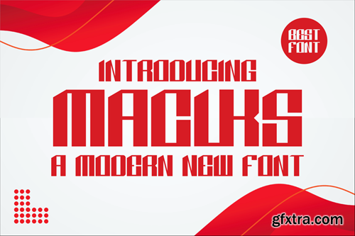 Macuks - Modern New Font DCNGJWM