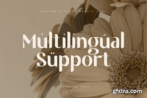 Geranium - Modern Elegant Beauty Font QJUTGZA