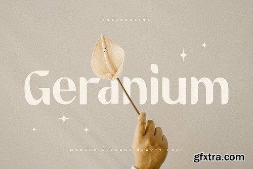 Geranium - Modern Elegant Beauty Font QJUTGZA