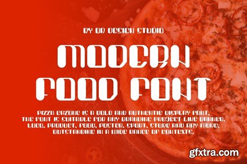 Pizza Gazone - Food Font UETENHY