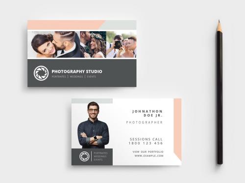 Stylish Photographer Business Cardlayout - 341104159