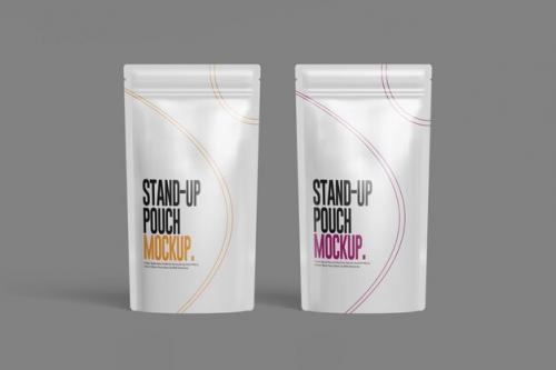 Psd Pouch Packaging Mockup