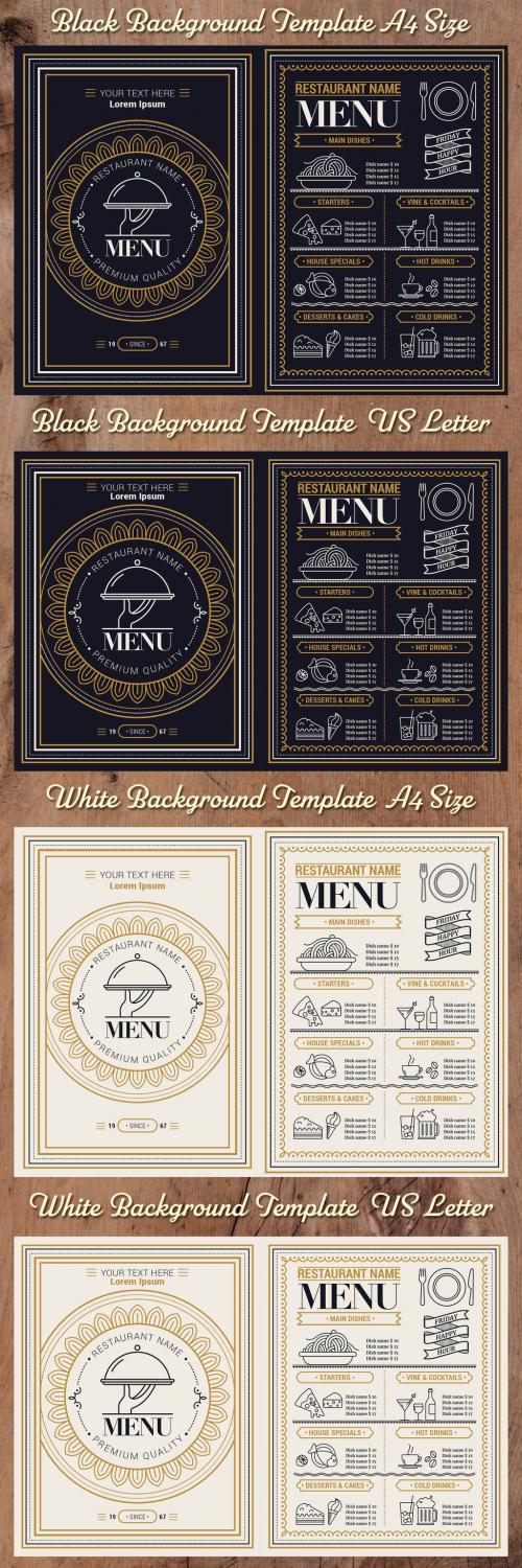 Restaurant Flourish Menu Layout - 342415753