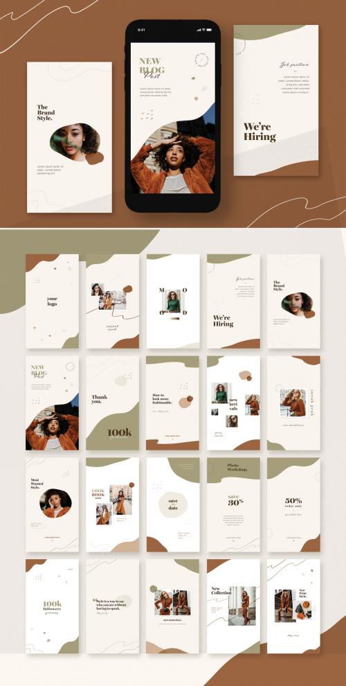 20 Organic Fashion Social Media Post Layouts - 342483305