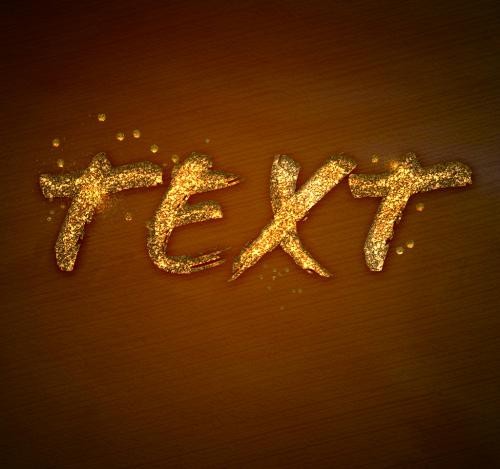 Glitter Texture Text Effect Mockup - 342489755
