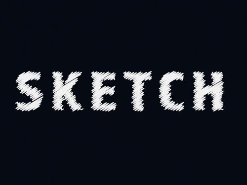 Sketch Style Text Effect - 342498265