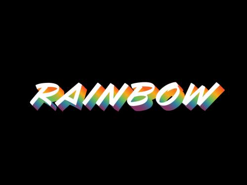 Rainbow Text Effect - 342498333