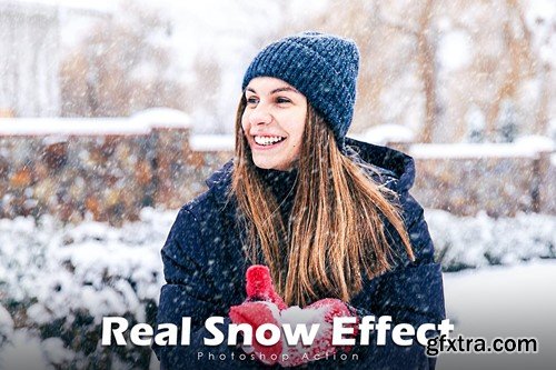 Real Snow Effect Photoshop Actions YAVTN3M