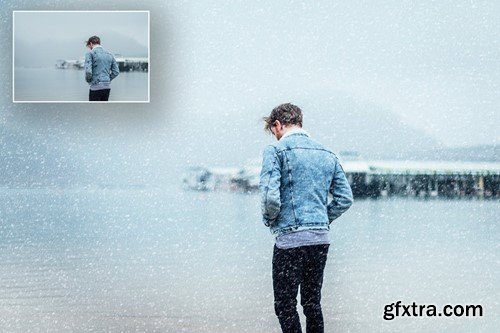 Real Snow Effect Photoshop Actions YAVTN3M